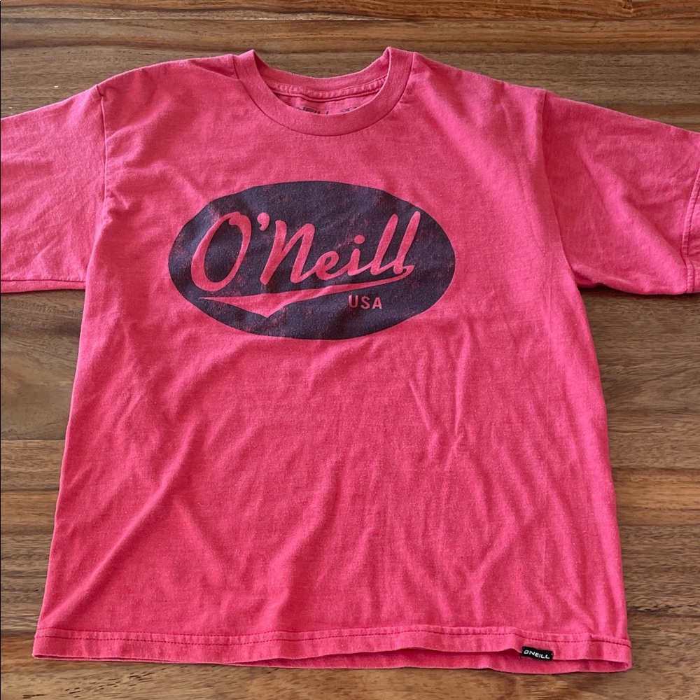 O'Neill Kids Bright Pink Logo Short Sleeve Tee